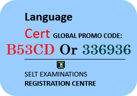 Languagecert Global Promo Code: B636CD or 336936